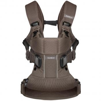 BabyBjörn One Air - Mochila porta bebé, material mesh, color cacao