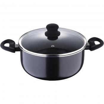 Bergner Bellini Black - Cacerola, 20 x 9,5 cm, aluminio prensado