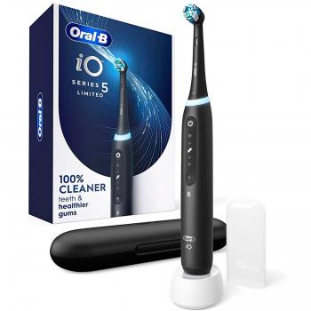 Oral-B iO5 Black + Estuche / Cepillo de dientes eléctrico recargable / Inteligencia artificial