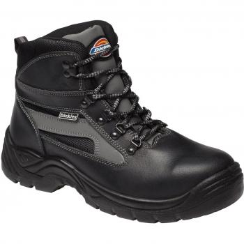 Dickies Severn DICSEVERN10B - Zapatos de protección de cuero para unisex-adultos, color negro, talla 44