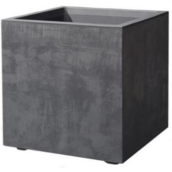 Maceta de auto riego Millennium 49 cm antracita con reservorio de agua