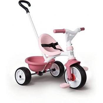 Smoby Triciclo Be Move de Metal, Evolutivo, Color Rosa, para Niños a Partir de 15 Meses-68 x 52 x 52 cm,