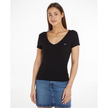 Tommy Jeans Camiseta Manga Corta Slim Essential Rib