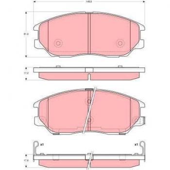 TRW GDB3360 Brake Pads