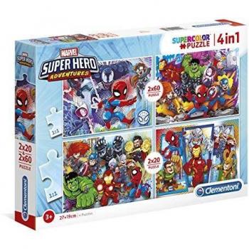 Clementoni 20 2 Puzzles 60 Piezas Superhero