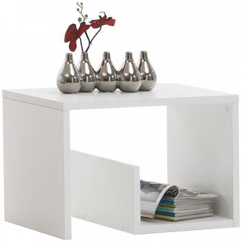 Mesa de centro 2 en 1 blanca FMD 59.1x35.8x37.8 cm