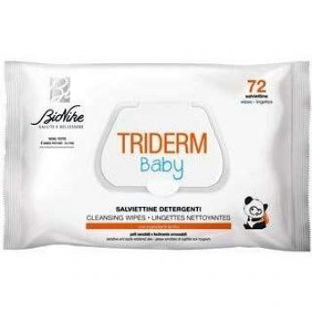 BioNike Triderm Baby - Salviettine Detergenti, 72 Pezzi
