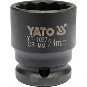 YATO YT-1027 - Vaso de impacto bi-hexagonal 1/2'' x 24mm