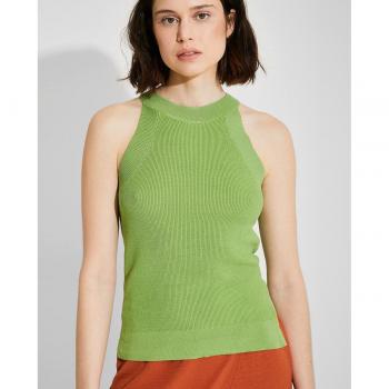 Top de mujer Naëlle de cuello halter ajustado