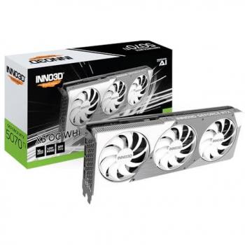 Tarjeta gráfica INNO3D GeForce RTX 5070 Ti X3 OC Blanca 16 GB GDDR7 Ray Tracing DLSS 4