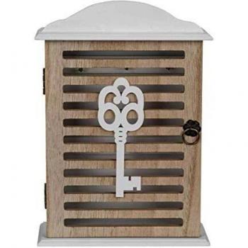 OOTB - Caja Blanca de Madera para Llaves, color Blanco, aprox. 19 x 6 x 28.5 cm