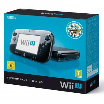 Consola de Videojuegos Nintendo Wii U Premium Pack Negra 32GB con Juegos Incluidos