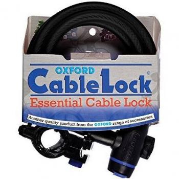 Oxford Cable – Candado para Bicicleta Negro Negro/Negro Talla:no aplicable
