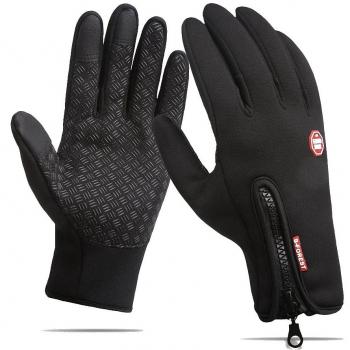 Antideslizante Motocicleta Invierno Cálido Deportes al aire libre Senderismo Ciclismo Hombres Mujeres Completo Finger Pantalla táctil Guantes