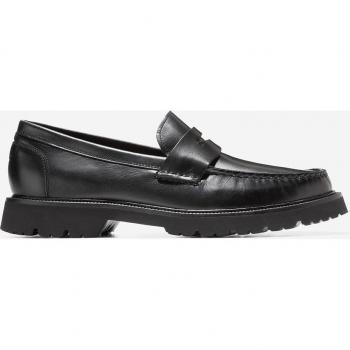 Cole Haan Men's Classic Leather Penny Loafers - Black Size 10