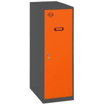 Casillero SIMONLOCKER DISM. SINGLE MINI 915x300x500 mm AN/NA - Simon Rack, Taquillas Vestuario Metálica Antracita/Naranja, Metal