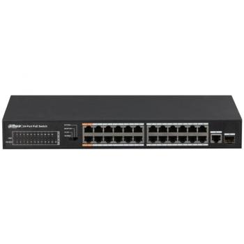 Dahua Technology PFS3125-24ET-190 24-Port Fast Ethernet PoE+ Switch with 1 Gigabit Combo Port