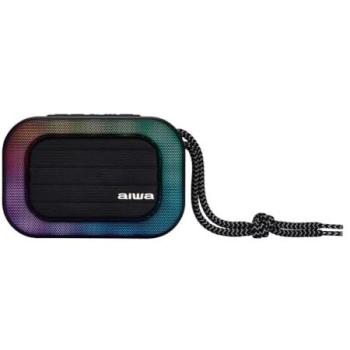 Altavoz Bluetooth Portátil Aiwa BST-130RD Rojo 5 W con Iluminación RGB, Radio FM, Bluetooth 5.3, TWS y Manos Libres, Reproducción USB, microSD y AUX-IN