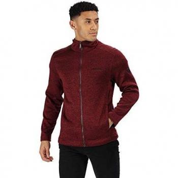 Regatta Branton Ii - Forro polar con cremallera completa para hombre, Hombre, Forro polar, RMA377 17395, granate, 3XL