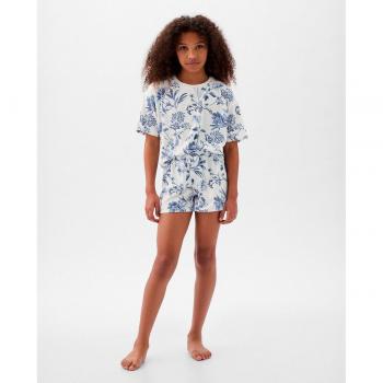 Pijama corto de niña con estampado floral Gap