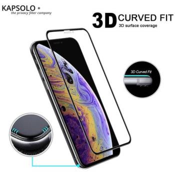 Protector de Pantalla Templado Curvo KAPSOLO Microbiano para Apple iPhone 12 Mini