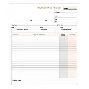 TALONARIO LOAN PROPUESTA PEDIDOS FOLIO DUPLICADO T97