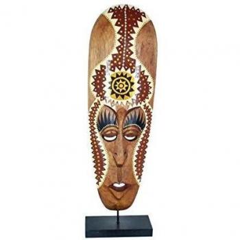 SIGRIS Decor and Go Mascara Figuras de Africanas Material Principal Madera DG15754