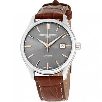 Frederique Constant Men's 40mm Brown Leather Band Automatic Watch FC-303LGR5B6