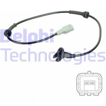 Sensor ABS de revoluciones de la rueda DELPHI SS20745 para CITROËN C4, DS5, DS4 y PEUGEOT 307, 308, 3008, 5008, RCZ