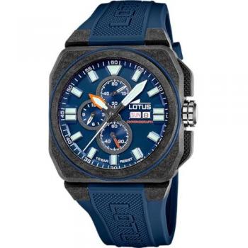 Lotus Men's Blue Dial Chronograph Rubber Watch 18976/3