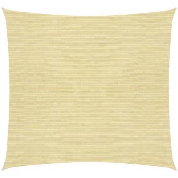 Toldo de vela HDPE beige 160 g/m² 2,5x2,5 m