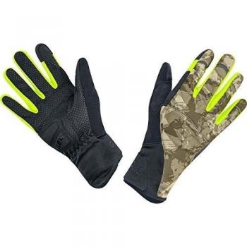 Gore Bike Wear Element Urban Print Windstopper - Guantes de ciclismo unisex, color camouflage / negro, talla 11