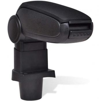vidaXL Reposabrazos para Diversos Modelos de Coches ABS Negro Apoyabrazos