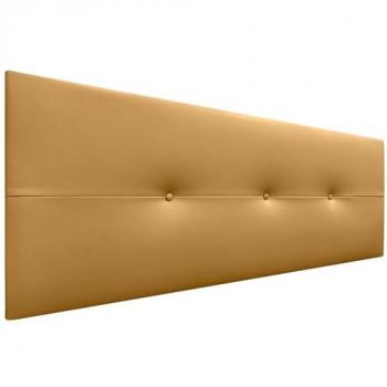 Cabecero Tapizado de Polipiel AQUALINE Pro 150x50cm Dorado para Camas 150/160 cm