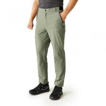 Regatta Men's Water-Repellent Travel Light Packaway Trousers in Agave Green, Size 33 R