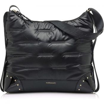 Bandolera Nozz Negra Acolchada con Detalles Dorados Mariamare para Mujer