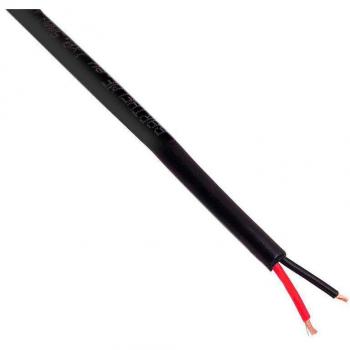 Cable redondo 2x0,50mm, 1m, negro