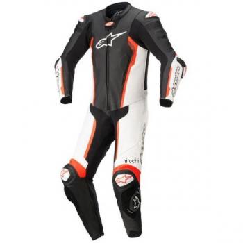 Alpinestars Missile V2 Traje de cuero para motocicleta de una pieza - Negro Blanco Rojo (46)