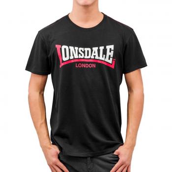 Lonsdale London Men's Two Tone T-Shirt - Black - 3XL