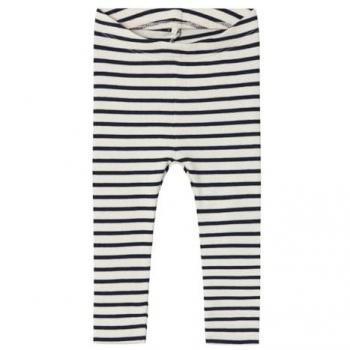 Leggings para bebé NBNBANI de rayas en azul oscuro