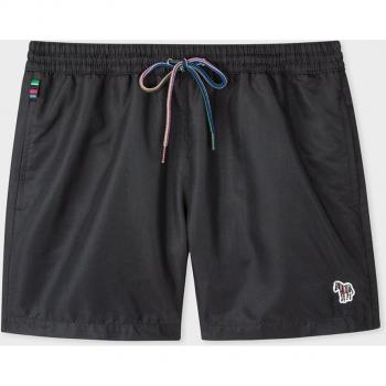 Paul Smith Men's Zebra Logo Swim Shorts - Black - Size Large - Recycled Polyester