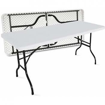 Mesa Plegable Blanca para 8 Personas - 180cm x 74cm x 75cm