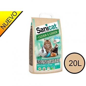 Sanicat Recycled Cellulose Multipet Bedding 20L