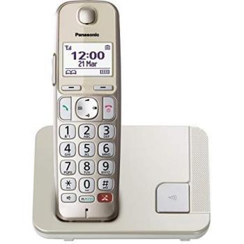Teléfono Panasonic KX-TGE250 Champagne Gold