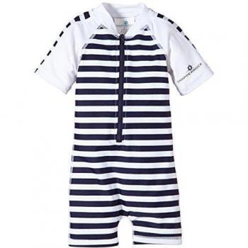 Snapper Rock Schwimmanzug/swimsuit Badeanzug UV Schutz - Bañador, Navy/White, 12-18 meses