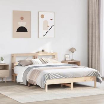 Cama sin colchón 135x190 cm en madera maciza de pino