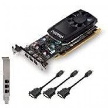 VGA PNY Quadro P400 V2 LOWPROFILE DVI,NV,GDDR5,2GB,3mDP,64BIT,256CUDACORES,LP,Adaptador 3×mDP a DVI-D
