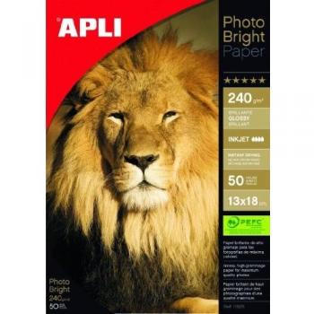 Apli Paper 11926 Papel Photo A4 240GR 13x18 50H