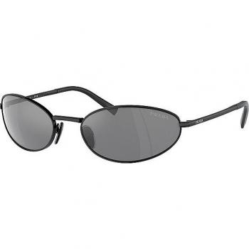 Prada PR A59S 1AB60G Women’s Round Black Sunglasses Size 59