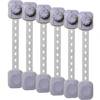 Pestillo Multiusos Dreambaby Twist N Lock, Paquete de 6, Color Blanco